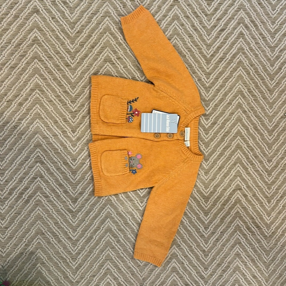 JoJo Maman Bebe baby cardigan  6-12month NWT